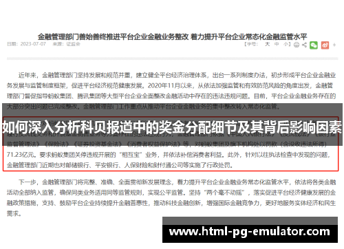 如何深入分析科贝报道中的奖金分配细节及其背后影响因素