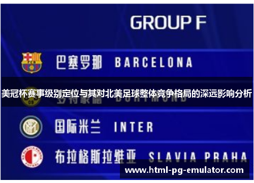 美冠杯赛事级别定位与其对北美足球整体竞争格局的深远影响分析 美冠杯赛事级别定位与其对北美足球整体竞争格局的深远影响分析
